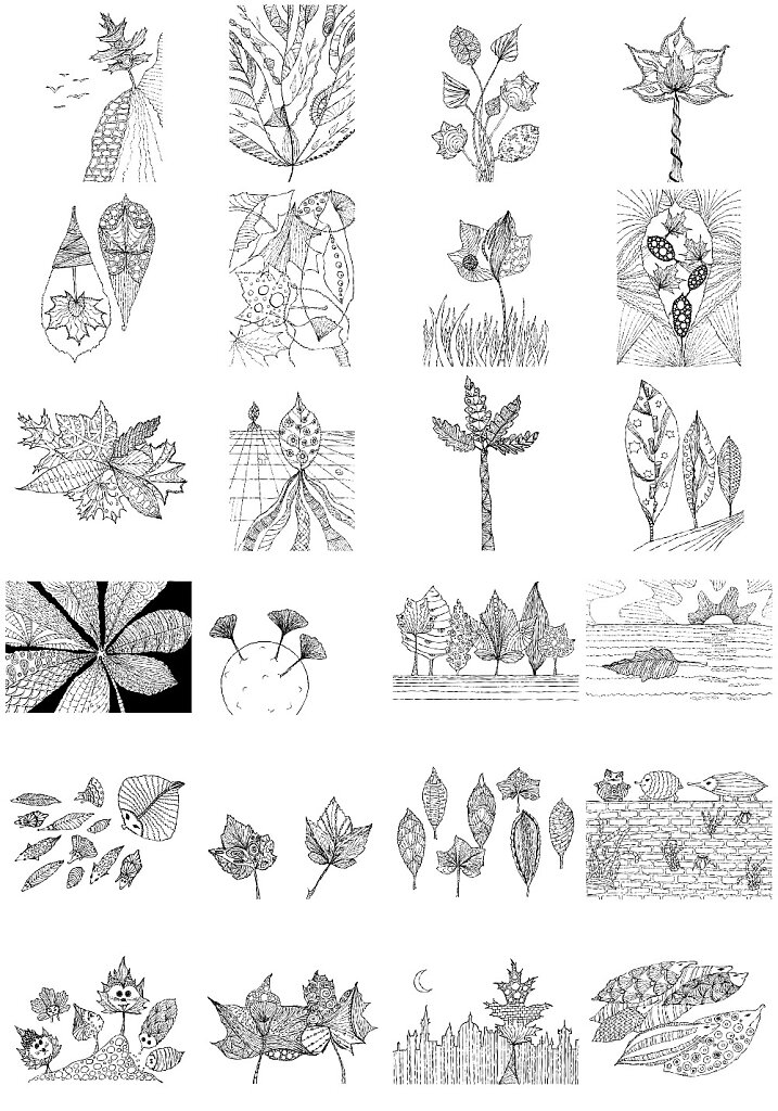 Index of all images for colouring