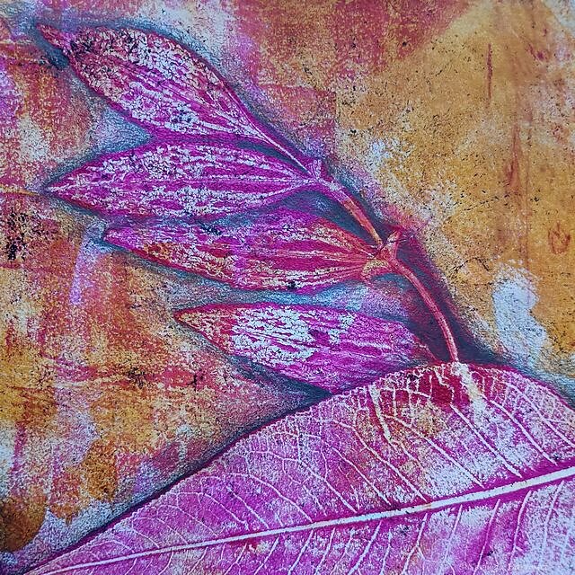 Gel print - Pink